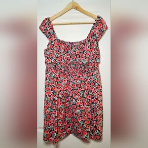 Old Navy Gorgeous Waist Defined Floral Mini Dress (L)